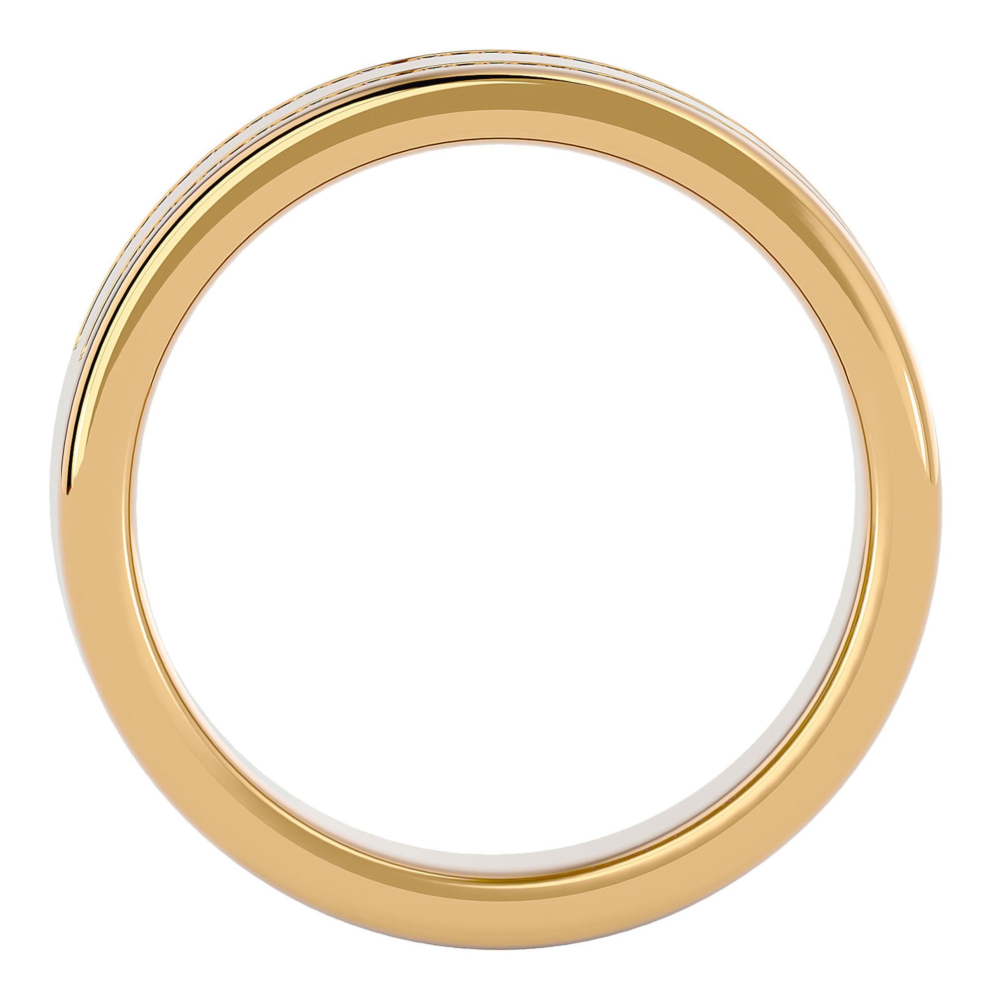 Verighetă Solène Cu Două Rânduri De Diamante Naturale de 0.46 ct din 18k Aur Galben - Castelo.ro