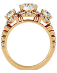 Inel de Logodnă Imperial cu Diamante Naturale de 2.04 ct din 18k Aur Galben - Castelo.ro
