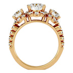 Inel de Logodnă Imperial cu Diamante Create în Laborator de 2.04 ct din 18k Aur Galben - Castelo.ro