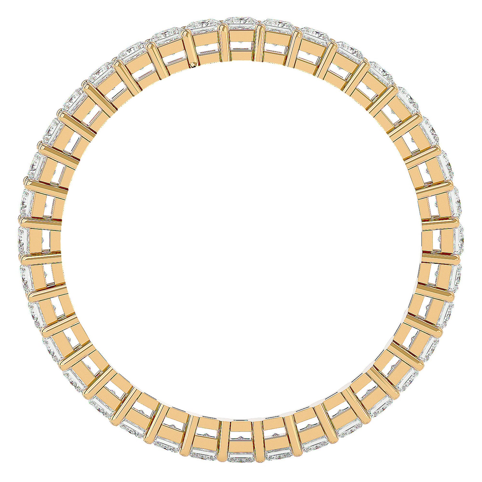 Inel Eternal cu Diamante Naturale de 1.11 ct din 18k Aur Galben - Castelo.ro