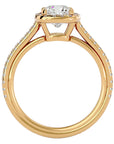 Inel de Logodnă Halo Pavé din Aur 14k cu Diamante Naturale de 1.79 ct din 14k Aur Galben - Castelo.ro