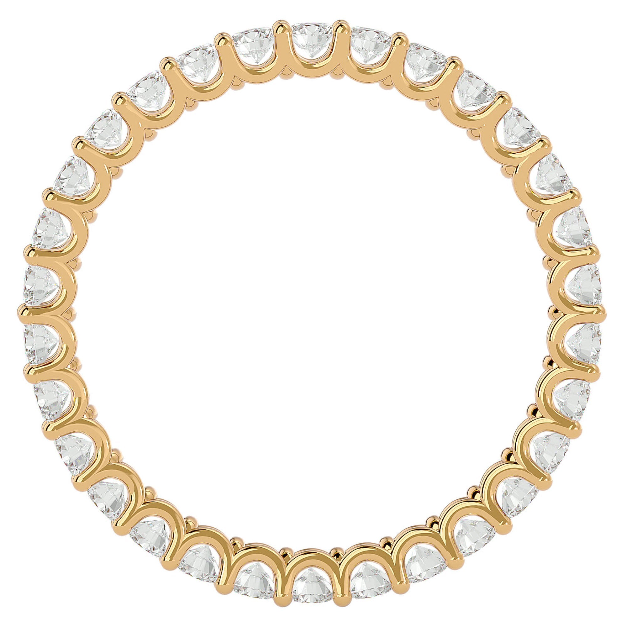 Inel Eternity Grandeur din Aur 14k cu Diamante Create în Laborator de 1.04 ct din 14k Aur Galben - Castelo.ro