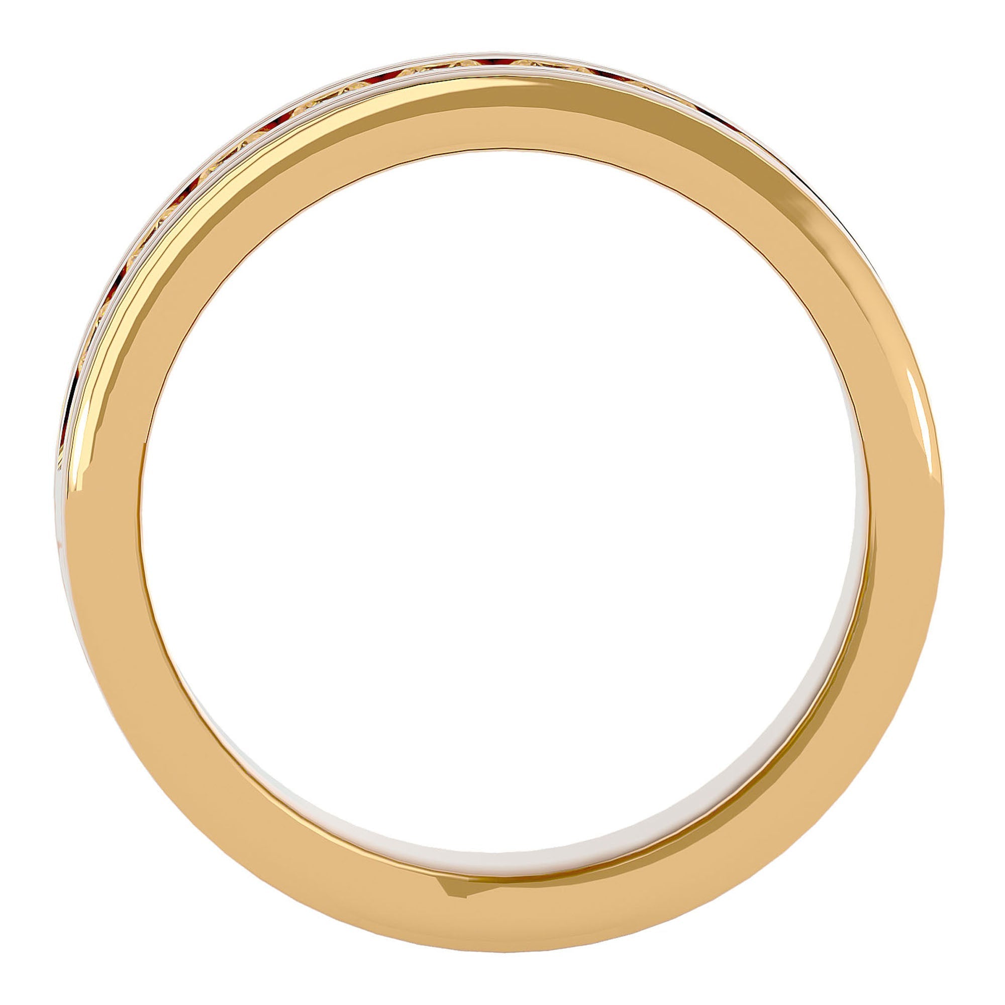 Verighetă Juliette din Aur 14k cu Bandă De Diamante Create în Laborator de 1.01 ct din 14k Aur Galben - Castelo.ro