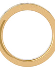Verighetă din Aur 14k cu Bandă De Diamante Create în Laborator de 0.56 ct din 14k Aur Galben - Castelo.ro