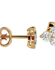 Cercei Stud Martini din Aur 14k Moissanite de 0.44 ct din 14k Aur Galben - Castelo.ro