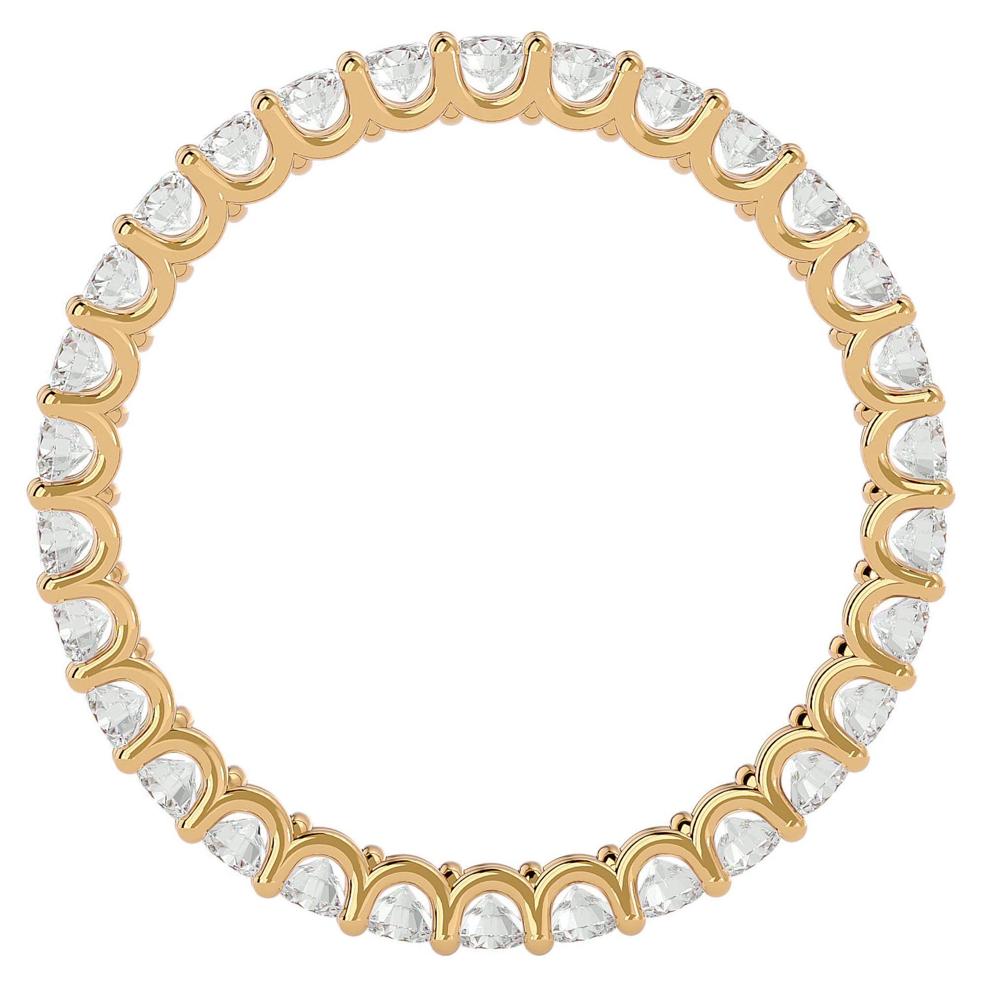 Inel Eternity Grandeur din Aur 14k cu Diamante Naturale de 1.04 ct din 14k Aur Galben - Castelo.ro