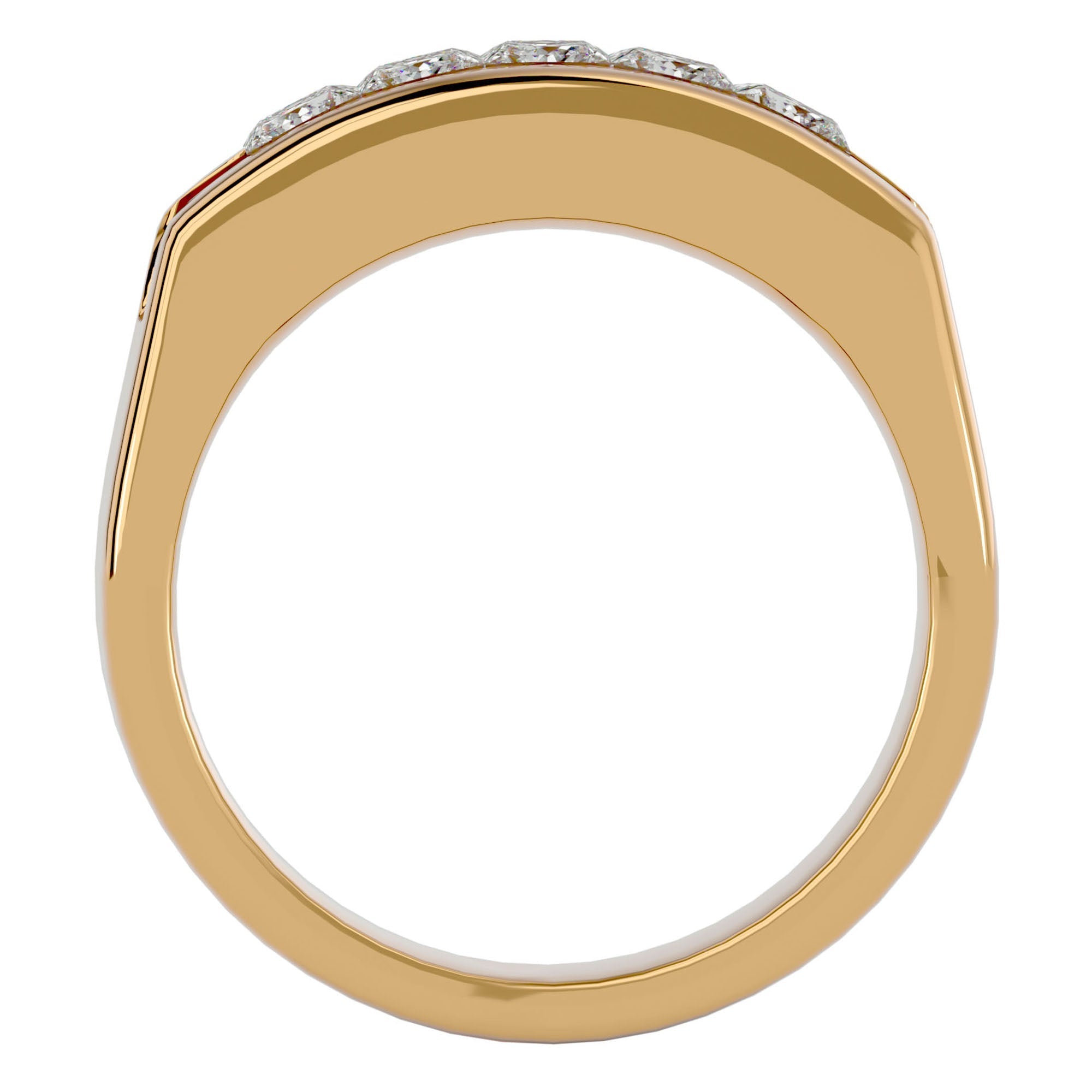 Verighetă Prestigiu din Aur 14k cu Diamante Create în Laborator de 1.24 ct din 14k Aur Galben - Castelo.ro