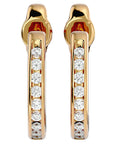 Cercei Hoop Regali din Aur 14k cu Diamante Naturale de 0.54 ct din 14k Aur Galben - Castelo.ro