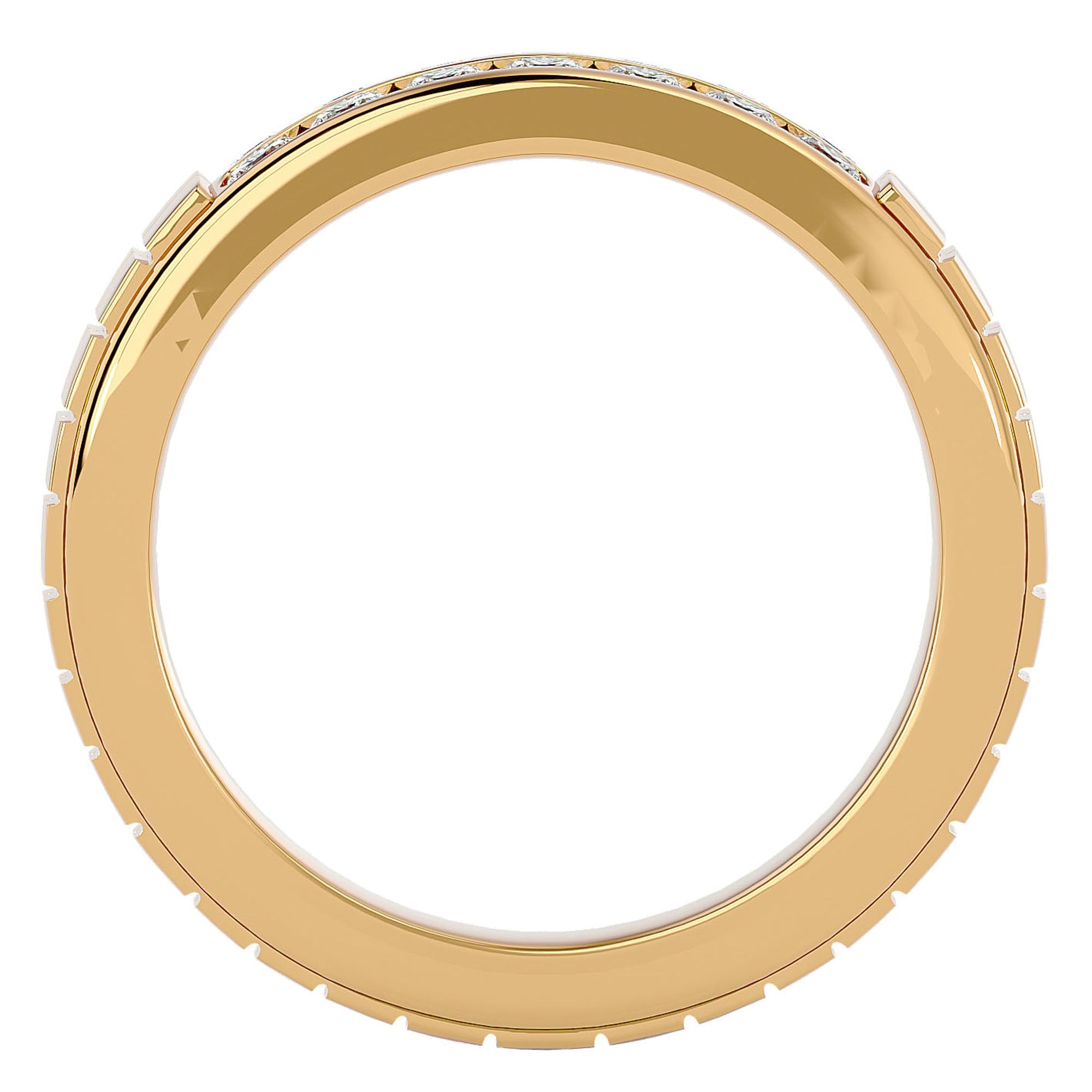 Inel Etern Dual din Aur 14k cu Diamante Create în Laborator de 0.82 ct din 14k Aur Galben - Castelo.ro