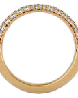 Inelul Promisiunii din Aur 14k cu Diamante Create în Laborator Pavé de 0.77 ct din 14k Aur Galben - Castelo.ro