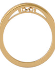 Verighetă din Aur 14k cu Diamante Naturale Eternity de 0.32 ct din 14k Aur Galben - Castelo.ro