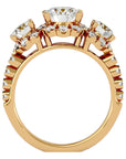 Inel de Logodnă Imperial cu Moissanite de 2.04 ct din 18k Aur Galben - Castelo.ro