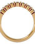 Inel din Aur 14k Cu 7 Diamante Naturale de 0.52 ct din 14k Aur Galben - Castelo.ro