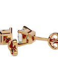 Cercei Stud Montură Prințesă cu Moissanite de 1 ct din 18k Aur Galben - Castelo.ro