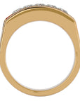 Verighetă Prestigiu din Aur 14k cu Moissanite de 1.24 ct din 14k Aur Galben - Castelo.ro
