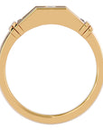 Inel Radiant din Aur 14k cu Diamante Naturale de 0.51 ct din 14k Aur Galben - Castelo.ro
