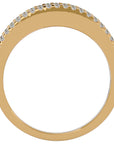 Inel Diademă cu Diamante Naturale în Montură Clasică de 0.30 ct din 18k Aur Galben - Castelo.ro