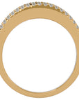 Inel Diademă cu Diamante Naturale în Montură Clasică de 0.30 ct din 18k Aur Galben - Castelo.ro