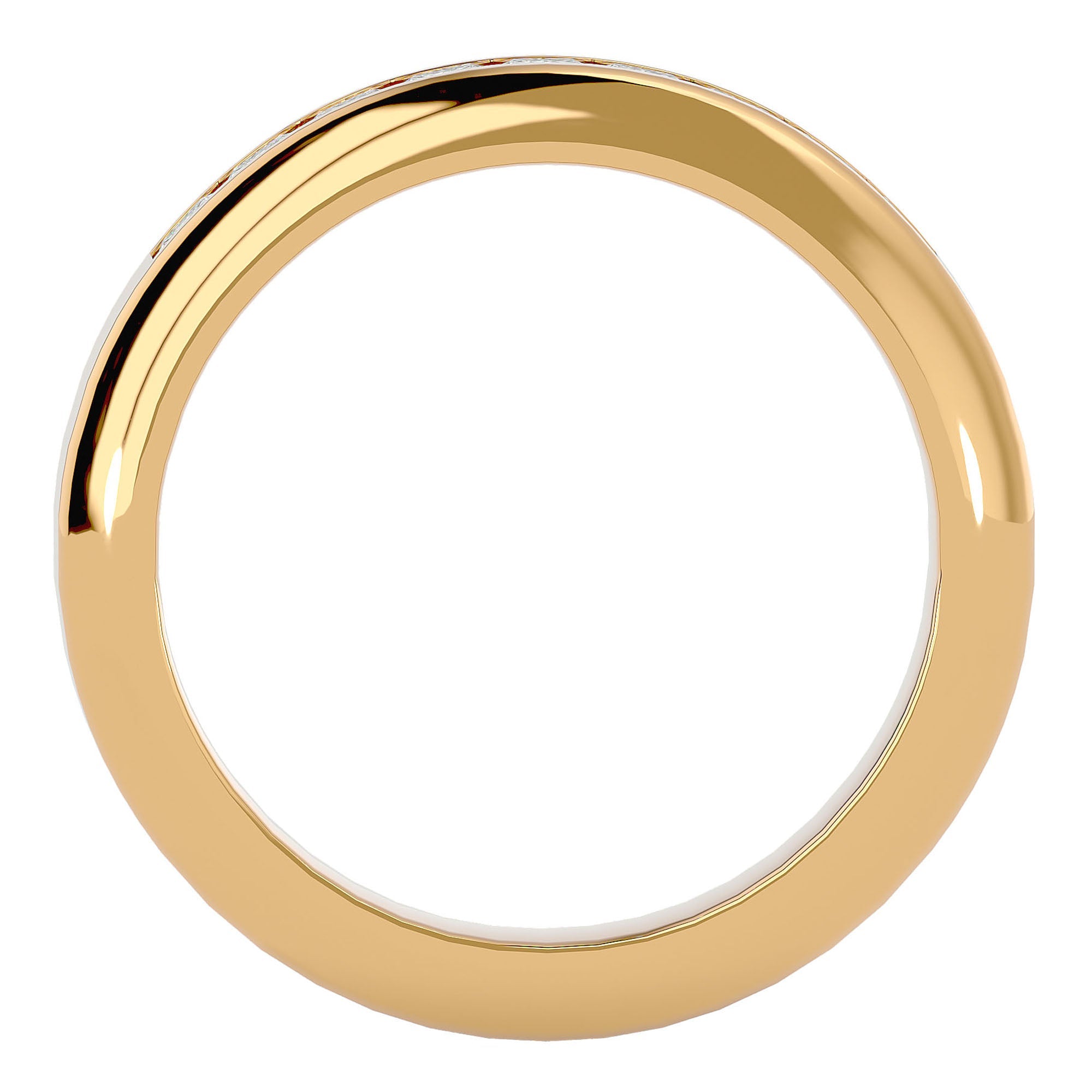 Verighetă din Aur 14k cu Diamante Naturale Eternity de 0.88 ct din 14k Aur Galben - Castelo.ro