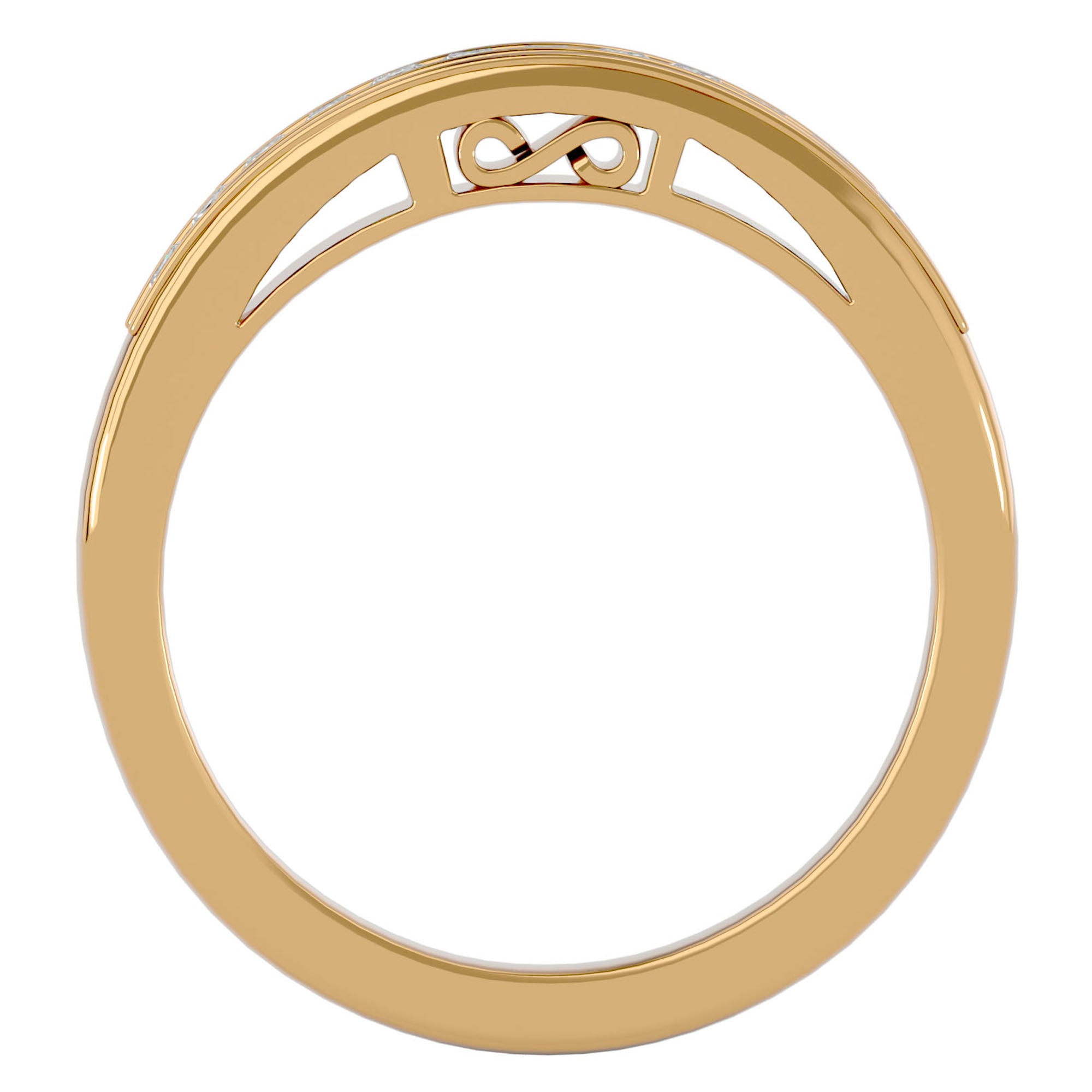 Verighetă cu Diamante Create în Laborator Eternity de 1.07 ct din 18k Aur Galben - Castelo.ro
