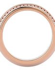 Verighetă cu Bandă De Diamante Create în Laborator de 0.53 ct din 18k Aur Roz - Castelo.ro