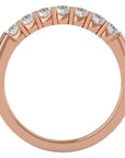 Inel Eternity din Aur 14k Cu 7 Diamante Naturale de 0.53 ct din 14k Aur Roz - Castelo.ro