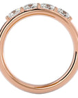 Verighetă Eternity cu 4 Diamante Naturale de 0.96 ct din 18k Aur Roz - Castelo.ro