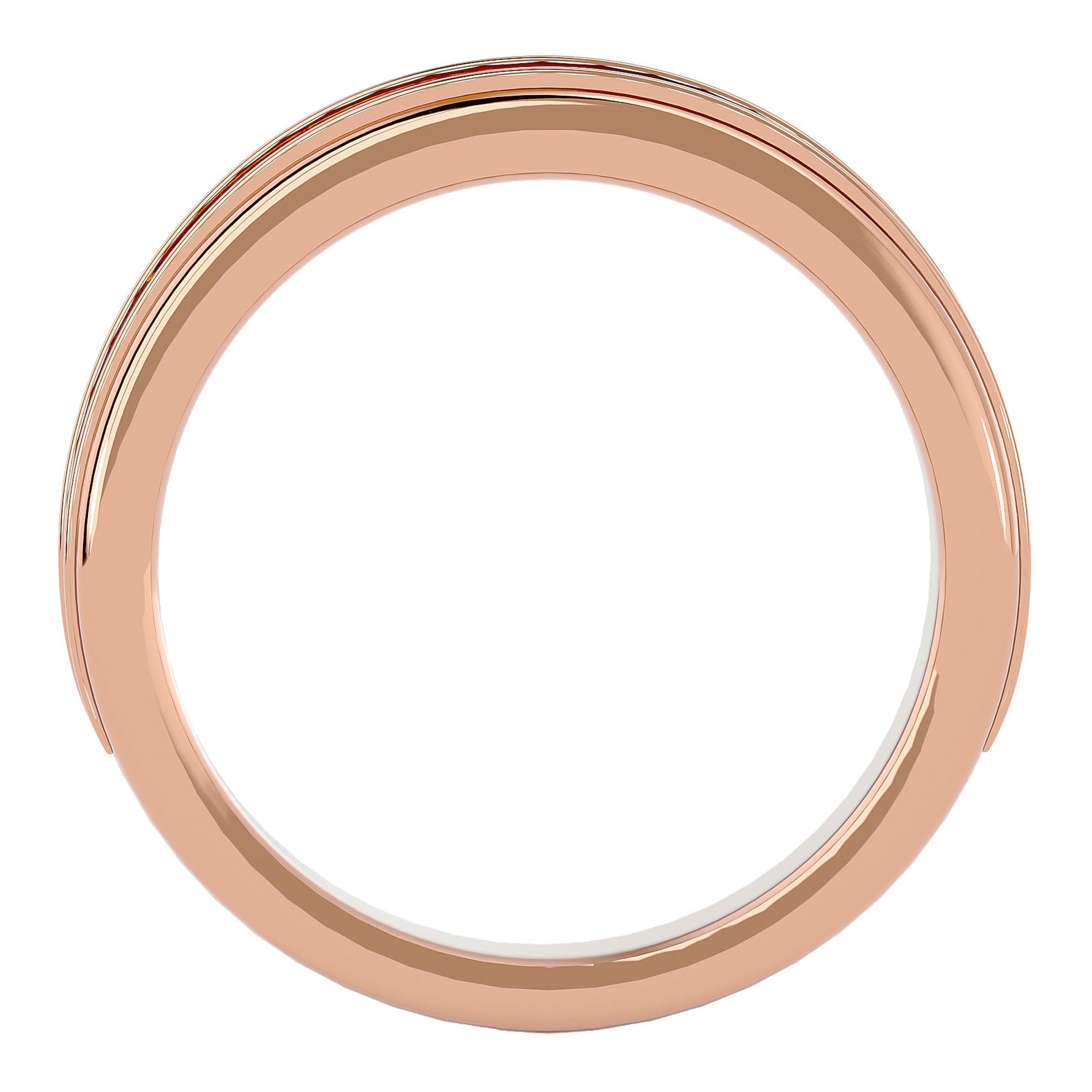 Verighetă Céline cu Bandă De Diamante Create în Laborator de 0.31 ct din 18k Aur Roz - Castelo.ro