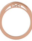 Verighetă cu Diamante Create în Laborator Eternity de 1.07 ct din 18k Aur Roz - Castelo.ro