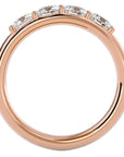 Verighetă Eternity din Aur 14k cu 4 Diamante Naturale de 0.96 ct din 14k Aur Roz - Castelo.ro