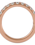 Verighetă cu Diamante Naturale Eternity de 0.96 ct din 18k Aur Roz - Castelo.ro