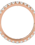 Inel Eternity din Aur 14k cu Diamante Naturale de 1.04 ct din 14k Aur Roz - Castelo.ro