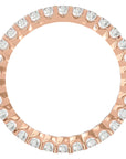 Inel Eternity cu Moissanite de 1.12 ct din 18k Aur Roz - Castelo.ro