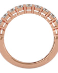 Inel Cu 11 Diamante Naturale Montate In Prong 1.11 ct din 18k Aur Roz - Castelo.ro