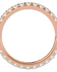 Inel Eternity cu Diamante Naturale de 1.04 ct din 18k Aur Roz - Castelo.ro