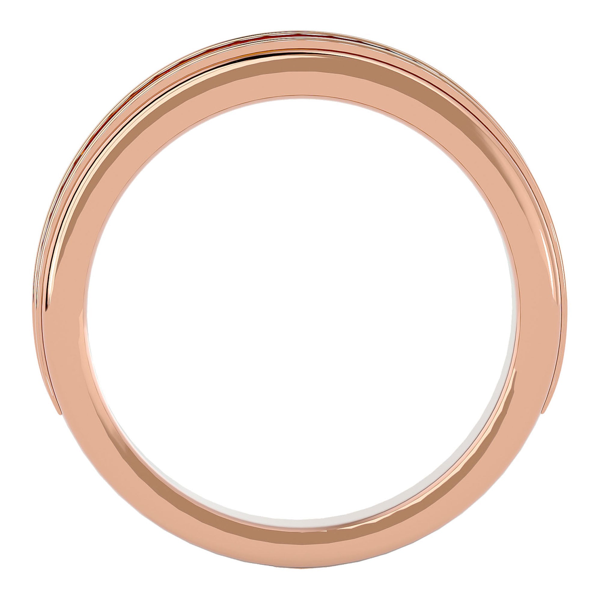 Verighetă Céline din Aur 14k cu Bandă De Diamante Naturale de 0.31 ct din 14k Aur Roz - Castelo.ro