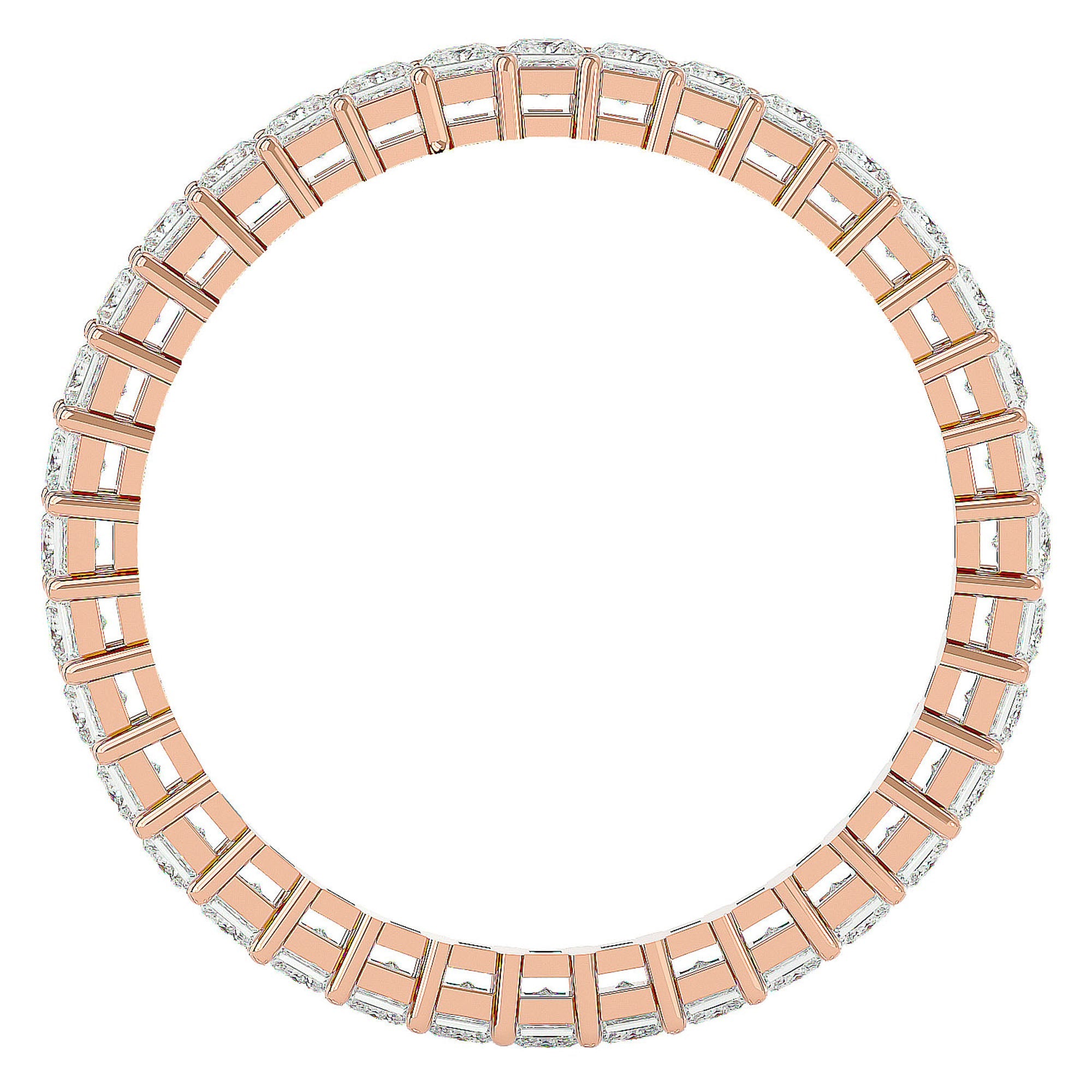 Inel Eternal cu Diamante Naturale de 1.11 ct din 18k Aur Roz - Castelo.ro