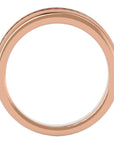 Verighetă Céline cu Bandă De Moissanite de 0.31 ct din 18k Aur Roz - Castelo.ro