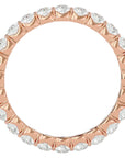 Inel Eternity din Aur 14k cu Diamante Create în Laborator de 1.09 ct din 14k Aur Roz - Castelo.ro
