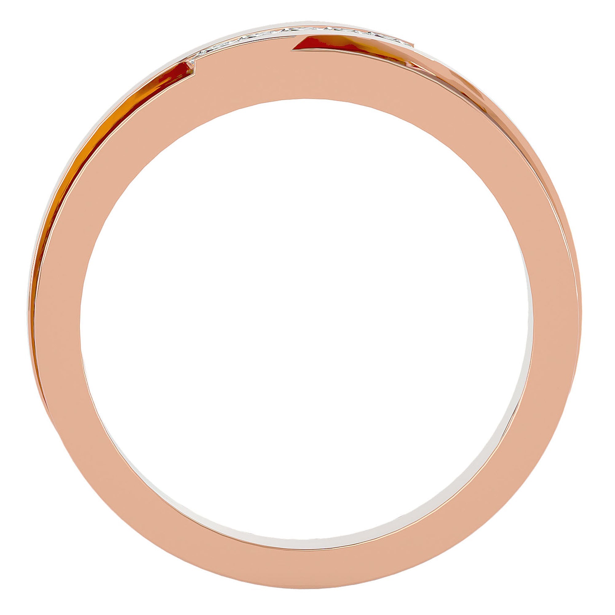 Verighetă Prestigiu cu Diamante Naturale de 0.36 ct din 18k Aur Roz - Castelo.ro