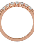 Inel Eternity Cu 7 Diamante Create în Laborator de 0.53 ct din 18k Aur Roz - Castelo.ro