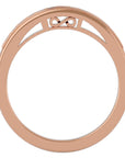 Verighetă cu Diamante Naturale Eternity de 0.32 ct din 18k Aur Roz - Castelo.ro