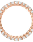 Inel Eternity cu Diamante Naturale de 1.20 ct din 18k Aur Roz - Castelo.ro