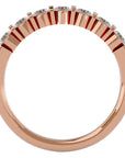 Inel din Aur 14k Cu 7 Diamante Naturale de 0.52 ct din 14k Aur Roz - Castelo.ro