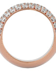 Inel Nupțial Pavé din Aur 14k cu Diamante Create în Laborator de 1.87 ct din 14k Aur Roz - Castelo.ro