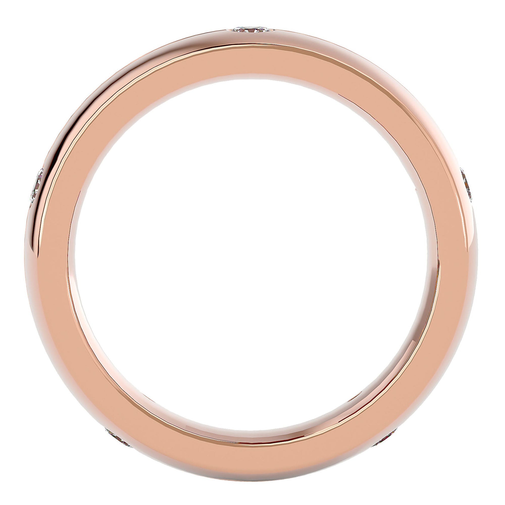 Verighetă Amélie cu Diamante Naturale de 0.46 ct din 18k Aur Roz - Castelo.ro
