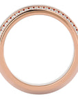 Verighetă din Aur 14k cu Bandă De Diamante Naturale de 0.53 ct din 14k Aur Roz - Castelo.ro