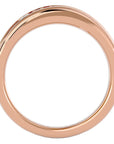 Verighetă Regală cu Diamante Naturale de 0.51 ct din 18k Aur Roz - Castelo.ro