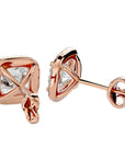 Cercei Stud Cu Diamante Create în Laborator de 2.06 ct din 18k Aur Roz - Castelo.ro