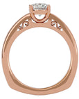 Inel de Logodnă Bastille din Aur 14k cu Moissanite de 1.27 ct din 14k Aur Roz - Castelo.ro